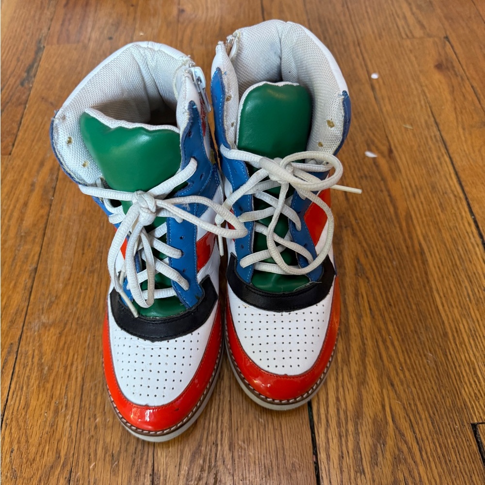 Jeffrey Campbell wedge sneakers. Ibiza.